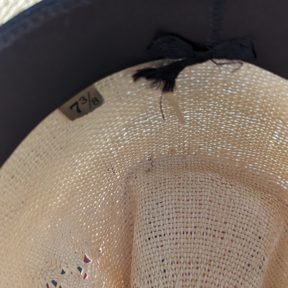 VINTAGE Cowboy HAT Miller BROS Westerns  Size 7 and 3/ 8 .Like New MAKE OFFER - Picture 3 of 4